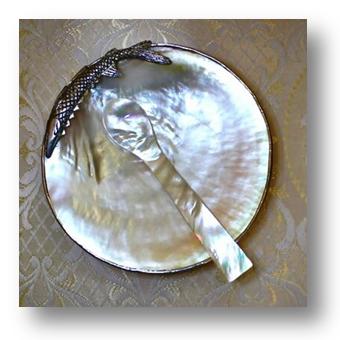 Sterling Silver Mother Of Pearl, mother of pearl sturgeon, sturgeon silver mother of pearl set